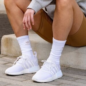 ADIDAS ORIGINALS NMD_R1 NMD R1 PRIMEBLUE White Running Walking SNEAKERS EUC